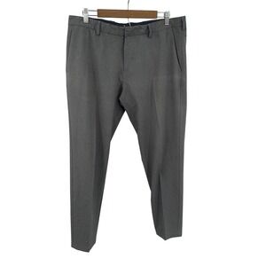 Allen Solly Trousers Mens 38 Grey Excellent Flat Front Business‎ Casual Pants